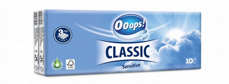 Kabatlakatiņi Ooops! Classic Sensitive 10gb  Ungārija