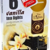 Svece Vanilla aromātiska tējas 6gb  Polija