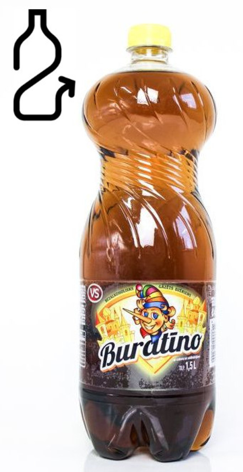 Limonāde VS Buratīno1.5L DEPOZĪTS 0.10eur (29.05.27) Latvija