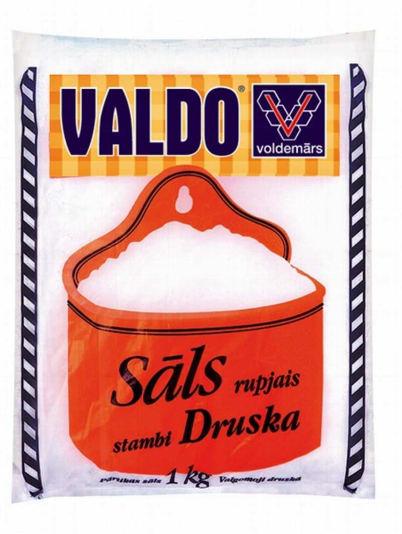 Sāls rupjais Valdo 1kg 1/14 (derīguma termiņš neierobežots) Latvija