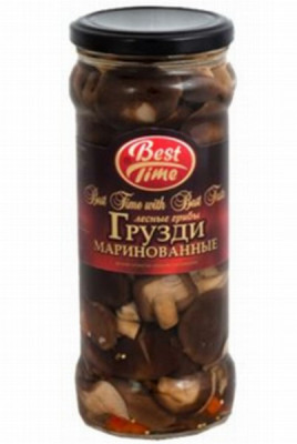 Sēnes marinētas Krimildes 580g 1/12 (25.11.28) Ķīna