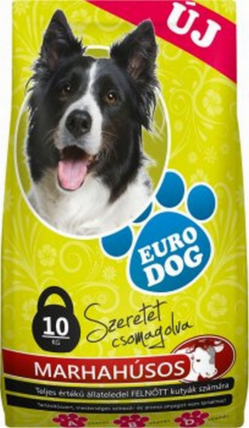 Suņu sausā barība EuroDog ar liellopa gaļu 10kg (18.11.26) Polija