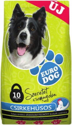 Suņu sausā barība EuroDog ar vistas gaļu 10kg (04.11.26) Polija