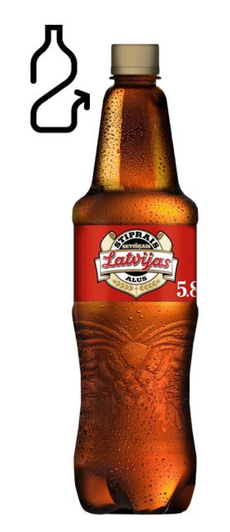 Alus Aldara Latvijas sevišķais Stiprais 1L 5.8% DEPOZĪTS 0.10eur 1/6 (16.12.26) Lietuva
