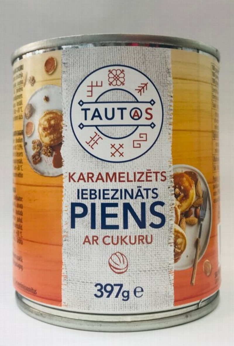 Iebiezināts piens karamelizēts ar cukuru 397g TAUTAS (04.27) Lietuva