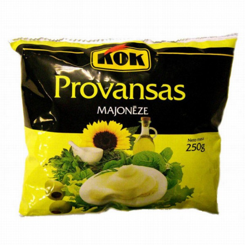 Majonēze KOK provansas 250g 1/50 (18.01.27) Latvija