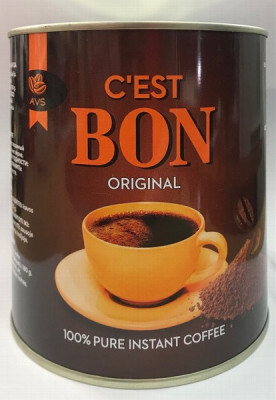 Kafija šķīstošā BON C'EST original 180g (10.06.27) Indija