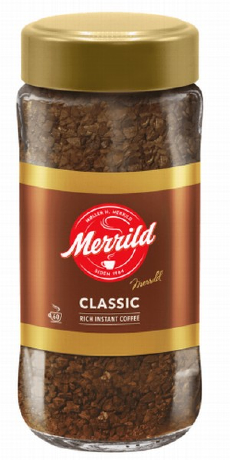 Kafija šķīstošā Merrild Classic 100g 1/12 (01.2028) Spānija
