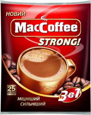 Kafijas dzēriens MacCoffee Strong 3in1 20g*25 (02.28) Ukraina