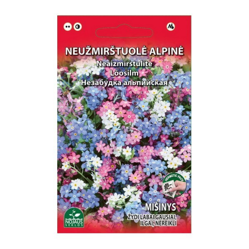 Sēklas Neaizmirstulīte Alpine misinys 0.2g 1/20 (12.2027) Lietuva