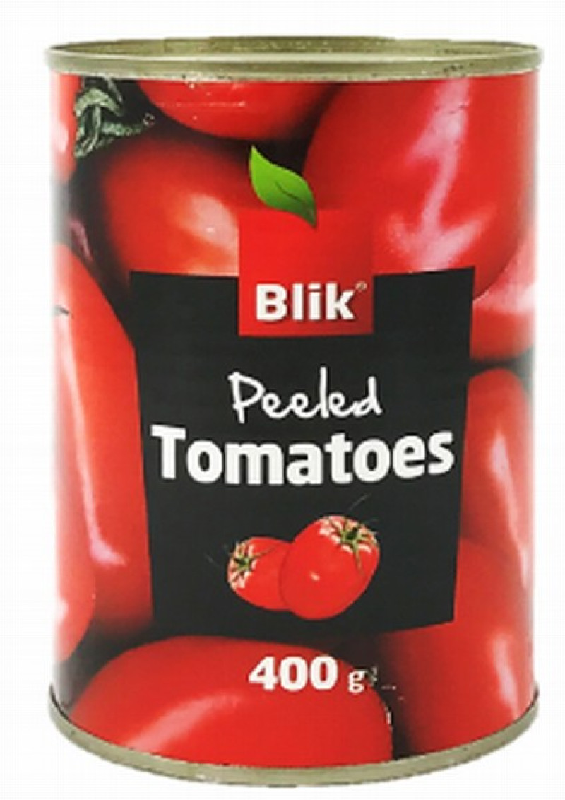 Tomāti savā sulā mizoti 400g Blik 1/24 (03.09.29) Itālija