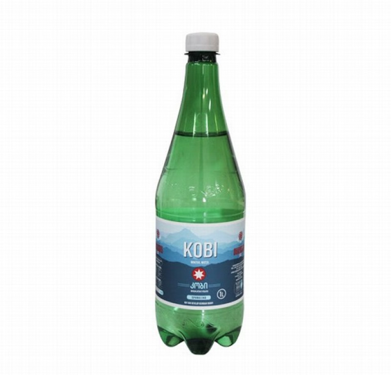 Minerālūdens Kobi gāzēts 1L DEPOZĪTA maksa 0.10 eiro (04.05.27)