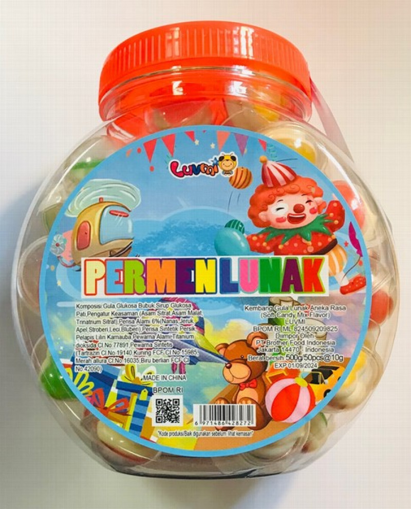 Želejkonfektes Heart gummy 8g*50 (1.27)
