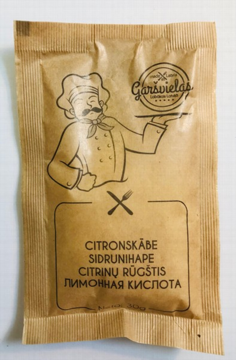 Garšviela Anatols citronskābe 30g (05.28) 1/20  Ķīna