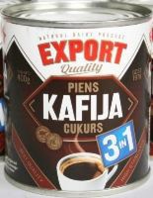 Iebiezināts piens Export ar kafiju 397g (30.11.27) Lietuva
