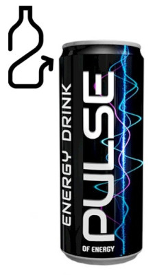 Enerģijas dzēriens Pulse 0.25l 1/24 DEPOZĪTA maksa 0.10 eiro (04.12.27) Polija