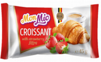 Kruasāns Mon Mio ar zemeņu pildījumu 45g 1/24 (02.07.27) Ukraina 