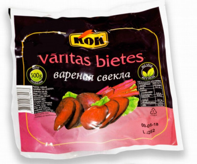 Vārītas bietes 500g KOK 1/12 (28.04.27) Lietuva 