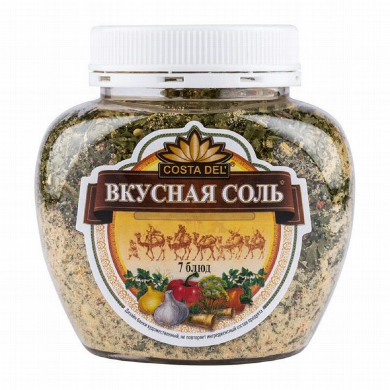 Sāls ar garšaugiem un dārzeņiem 7 bļud 400g 1/6 (05.01.27) Krievija