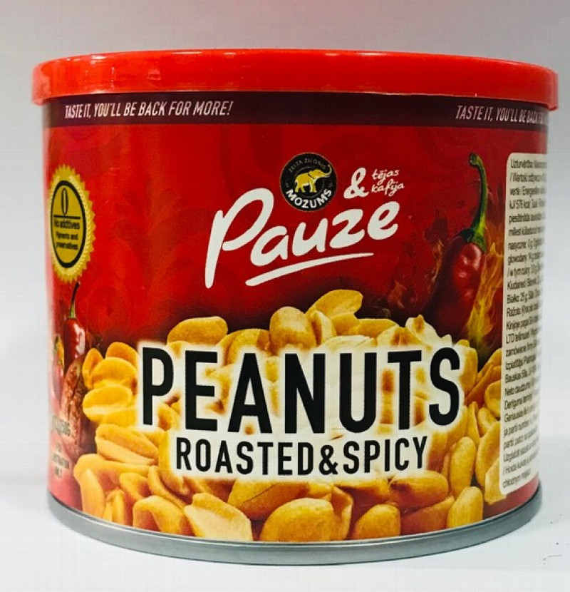 Zemesrieksti.Pauze asie, grauzdēti, sālīti 150g  (06.11.2027)Latvija