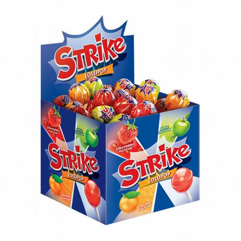 Ledenes uz kociņa Strike asorti 11.3g*50gb (16.04.27) Krievija