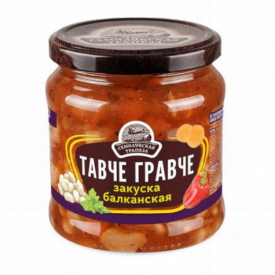 Dārzeņu uzkoda Tavče-Gravče 470g 1/8 Semilukskaja Trapeza (12.12.2027) Krievija