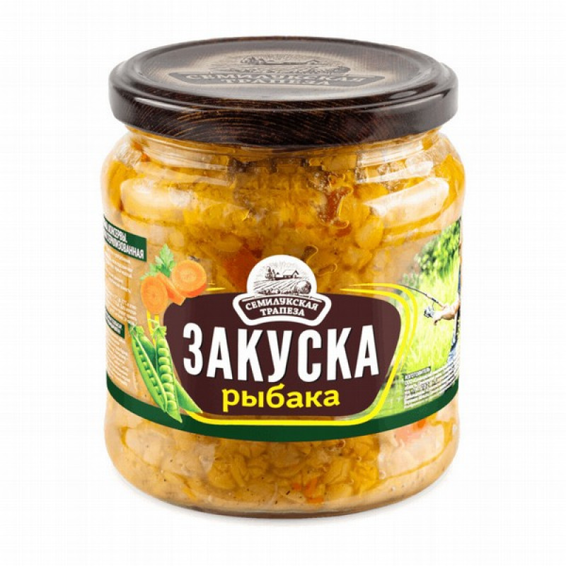 Dārzeņu uzkoda Zakuska Ribaka 460g Semilukskaja Trapeza 1/8 (14.03.28) Krievija