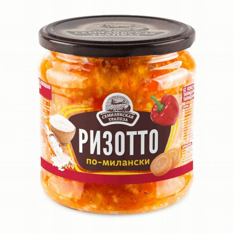 Dārzeņu uzkoda Risoto 460g Semilukskaja Trapeza (02.05.28) Krievija