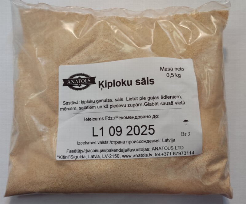 Ķiploku sāls 500g Anatols (02.2027) Latvija