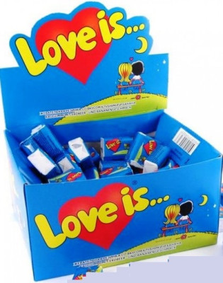 Košļajamā gumija Love is zemeņu & banānu 100gb (28.06.2027) Turcija