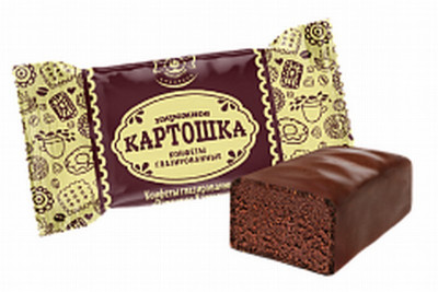 Šokolādes konfektes Pirožnoje Kartoška 1kg Ņevksij (24.03.27) Krievija