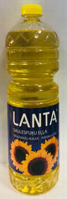 Eļļa Lanta saulespuķu RAFINĒTA 1L 1/15 (25.08.2027) Latvija