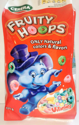 Sausās brokastis Cerera Fruity Hoops 225g 1/12 (25.05.27) Lietuva