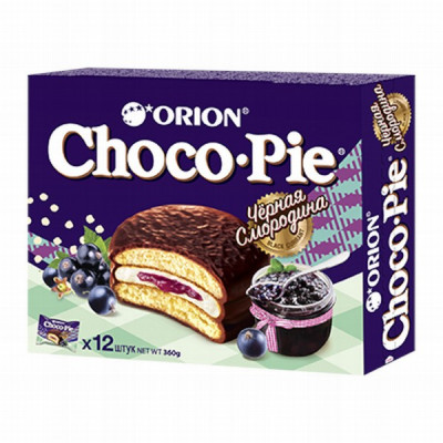 Cepumi Orion Choco Pie Black Currant 360 KDV (11.01.27) Krievija