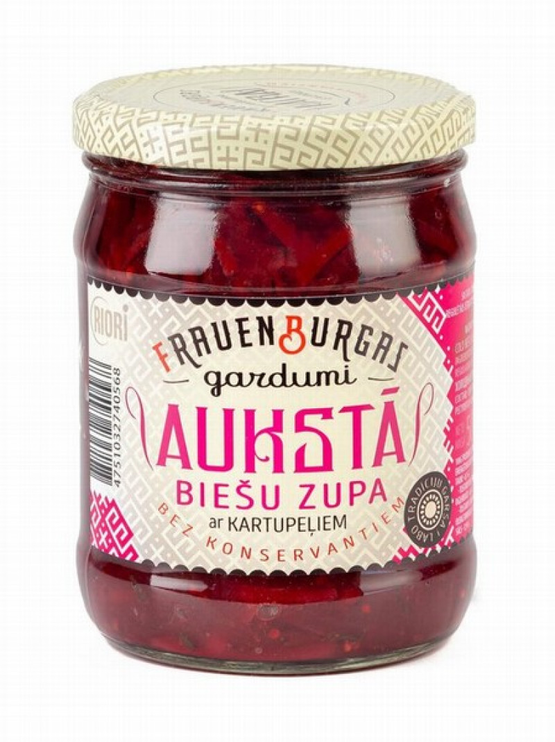 Aukstā biešu zupa ar kartupeļiem 500g Frauenburgas gardumi 1/8 (30.04.27) Latvija