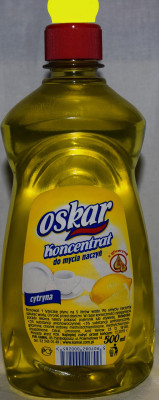 Trauku mazgāšanas līdzeklis Oskar citrons 500ml (09.2027) Polija