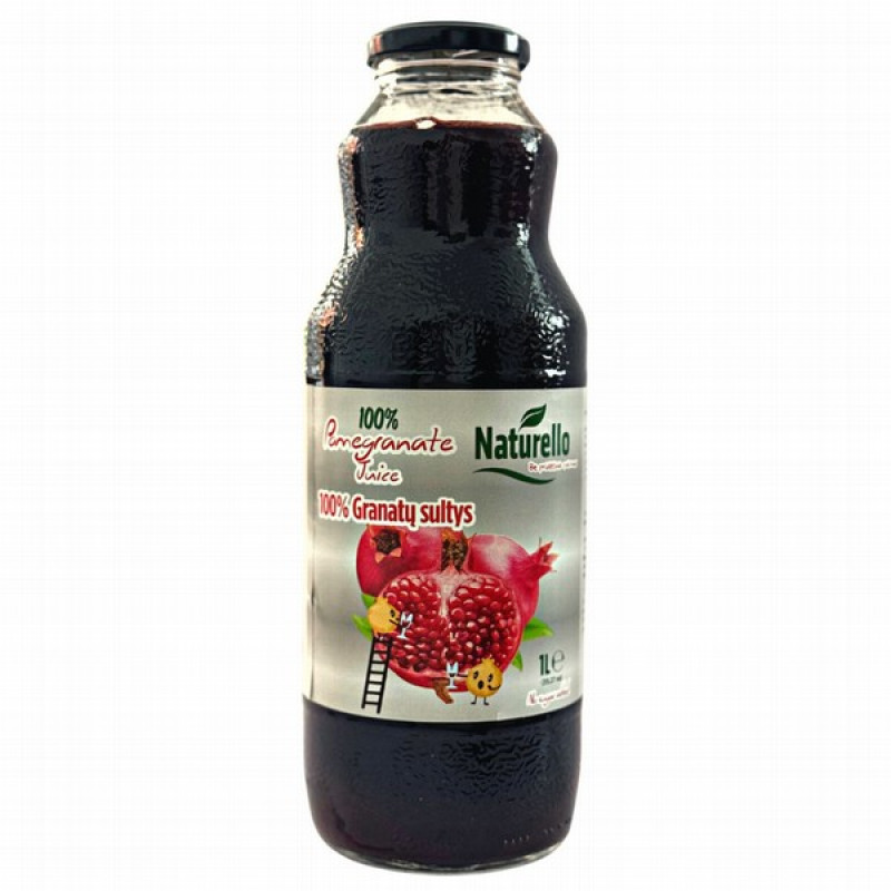 Granātābolu sula Naturello 100% 1L DEPOZĪTS 0.10 eiro 1/6 (09.2027) Turcija