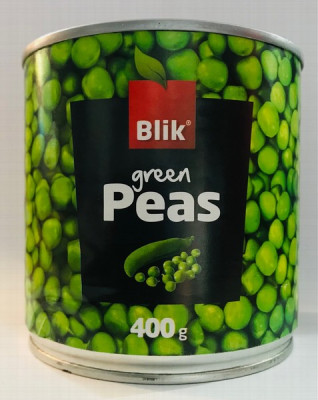 Zaļie zirnīši Blik 400g 1/12 (31.05.28) Ungārija Laba cena