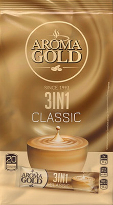 Kafijas dzēriens Aroma Gold 3 in1 Classic 17g*20gb (01.02.28) derlande