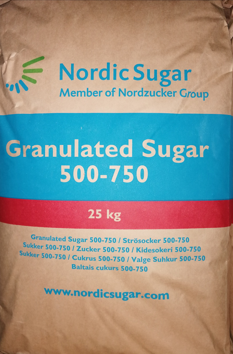Cukurs cukurbiešu maisos 25kg Nordic Sugar (0.70eur/kg) Lietuva