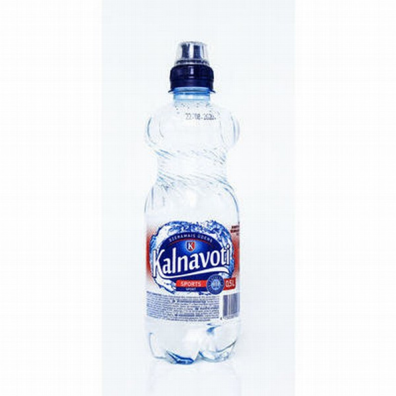 Dzēramais ūdens Kalnavoti Sports 0.5l negāzēts DEPOZĪTS 0.10 eiro (24.04.27) Latvija