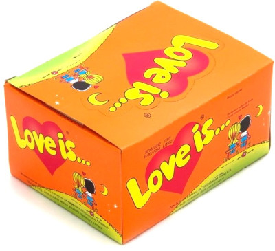 Košļājamā gumija Love is apelsīnu & ananāsu 100gb (05.06.2027) Turcija