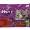 Kaķu konservi Whiskas ar gaļu,klasiskā izlase 4*85g(17.09.2025)