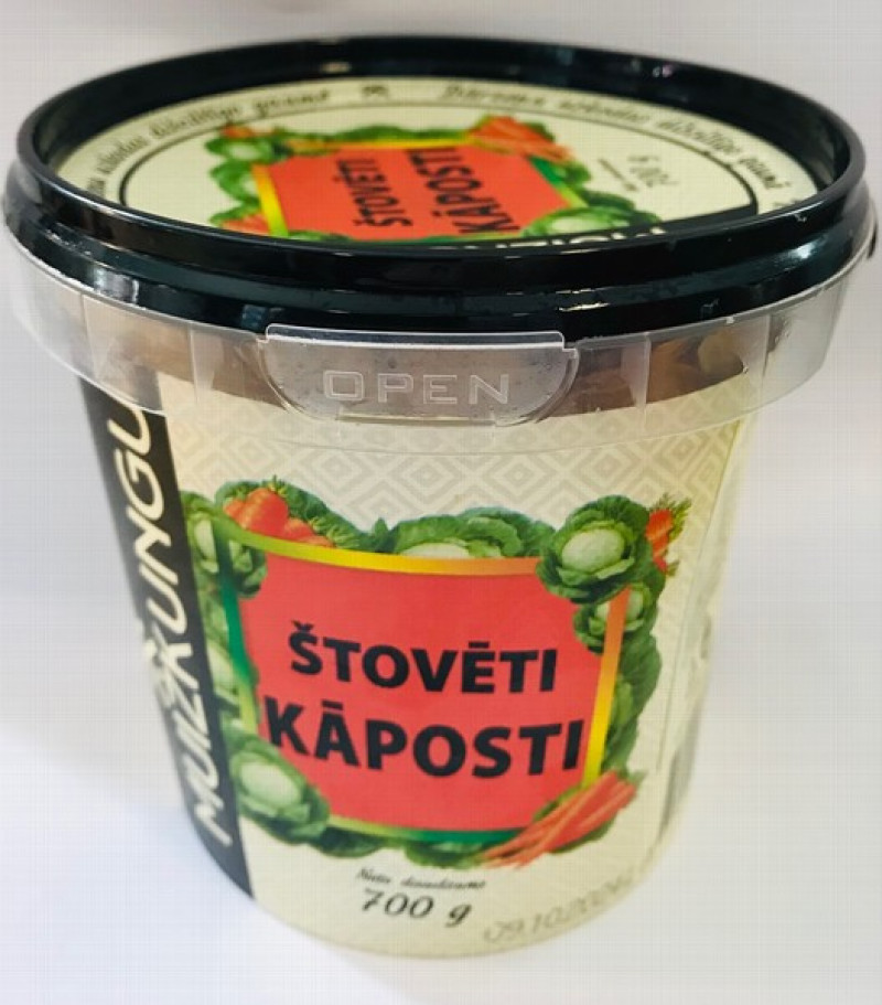 Štovēti kāposti Muižkungu 700g 1/6 (12.01.27) Latvija