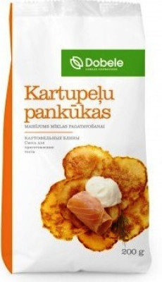 Sausais maisījums kartupeļu pankūkas 200g Dobeles Dzirnavnieks 1/12 (27.07.27) Latvija